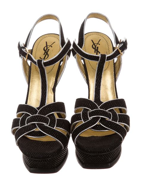 ysl tribute sandal wide feet|ysl tribute sandals with tights.